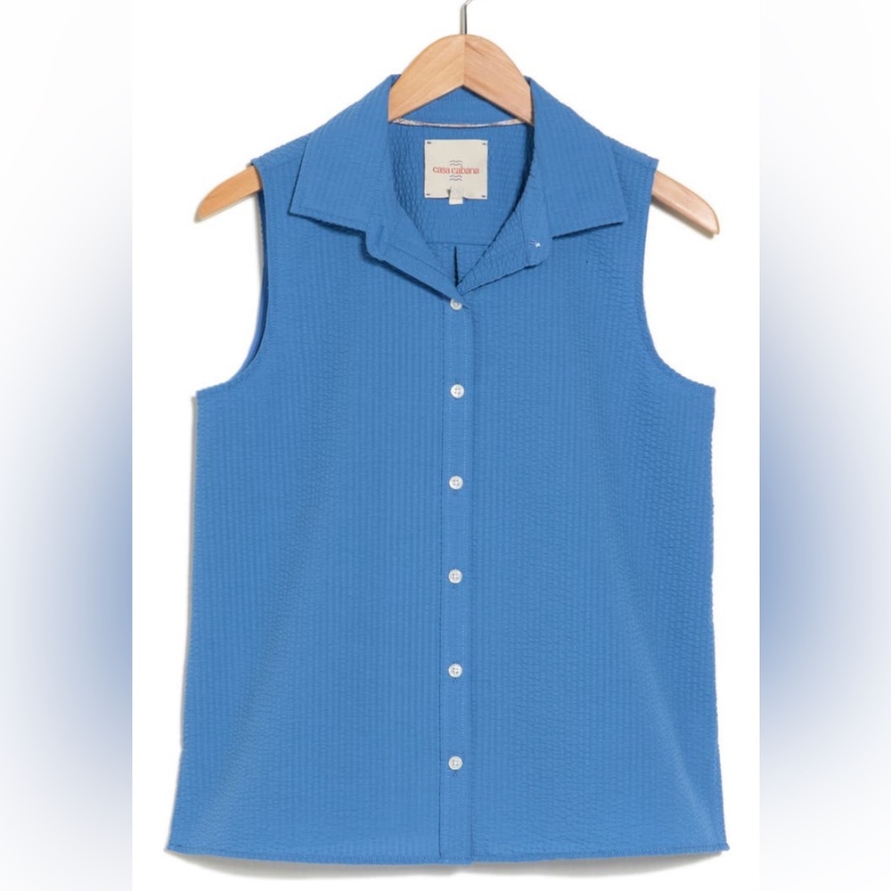 Casa Cabana Sleeveless Blouse Size Large